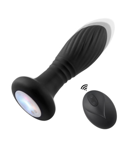 Lighting anal plug black