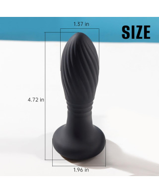 Lighting anal plug black