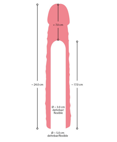 Nakładka przedłużająca penisa realistyczna 7cm