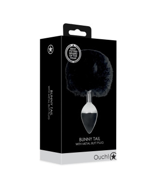 Bunny Tail with Metal Butt Plug