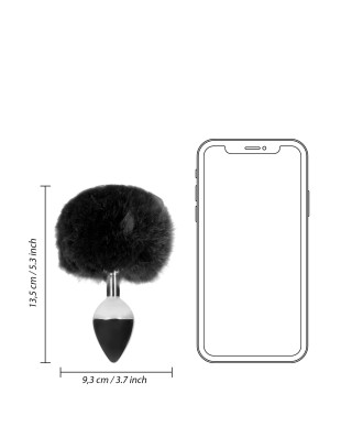 Bunny Tail with Metal Butt Plug