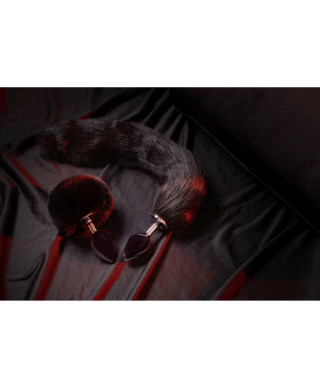 Bunny Tail with Metal Butt Plug