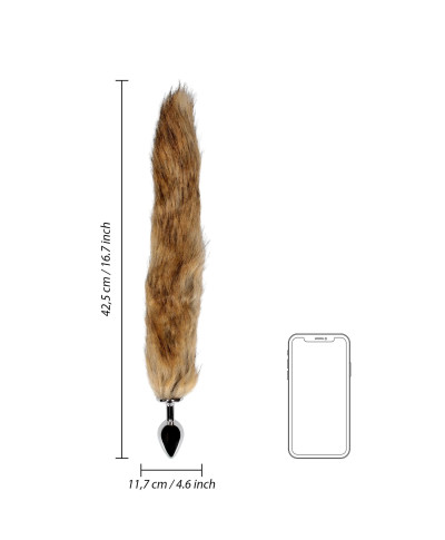 Fox Tail with Metal Butt Plug