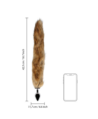 Fox Tail with Metal Butt Plug