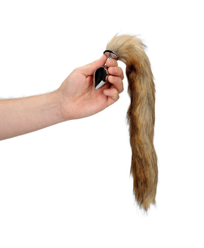 Fox Tail with Metal Butt Plug