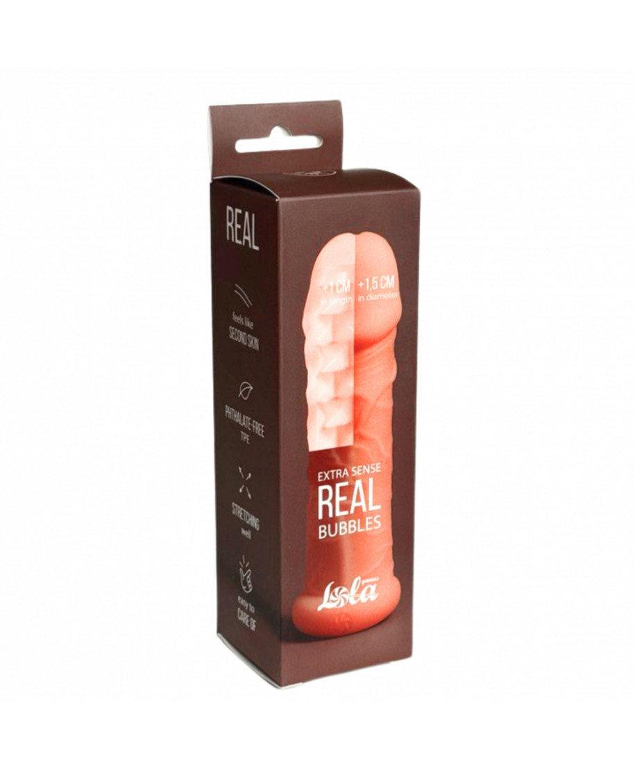 Penis sleeve Real Extra Sense Bubbles