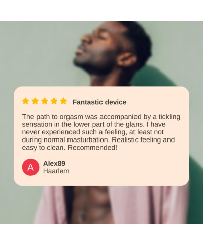 Masturbator - Nappex Branco Black - Premium Mastubators 10 Languages