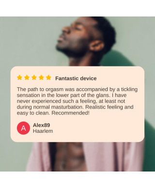 Masturbator - Nappex Branco Black - Premium Mastubators 10 Languages