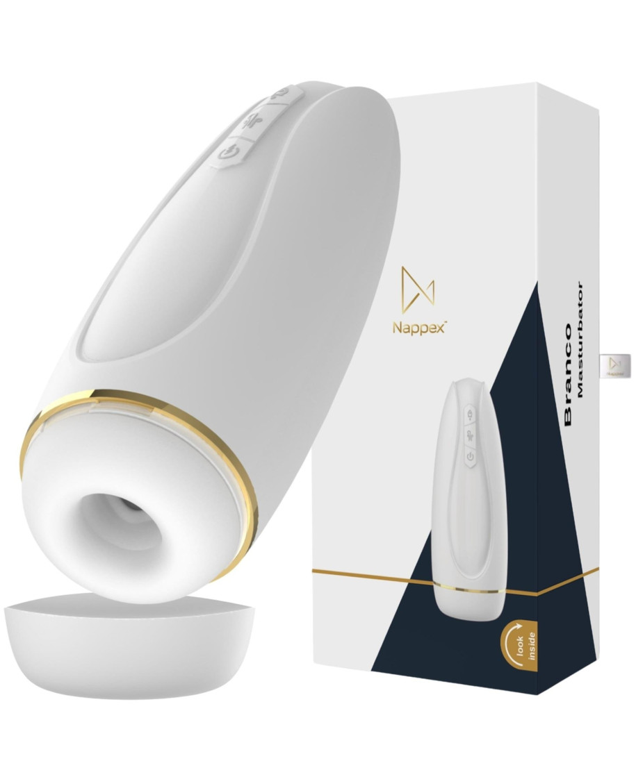 Masturbator - Nappex Branco White - Premium Mastubators 10 Languages