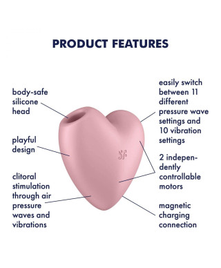 Stymulator powietrzny Satisfyer Cutie Heart