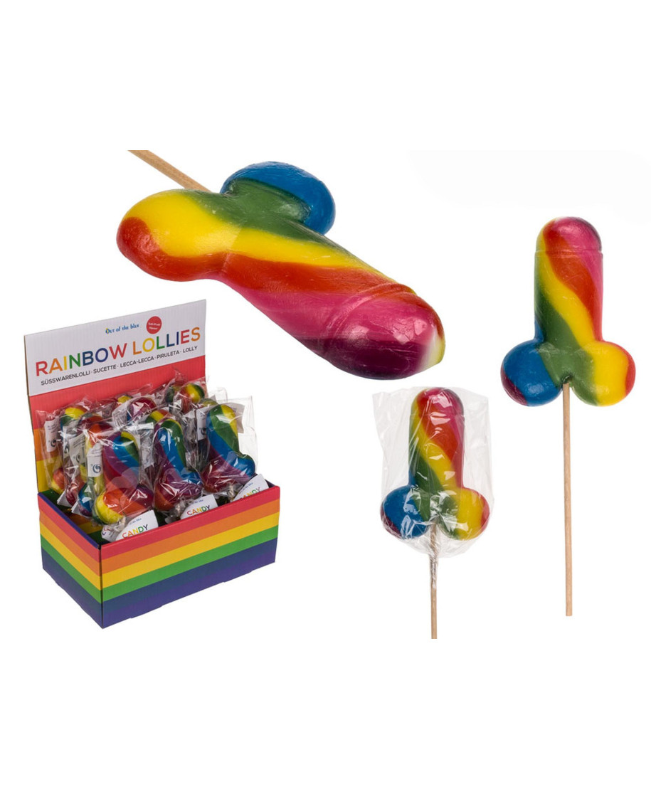 Lizak tęczowy penisRainbow Lollies 85g