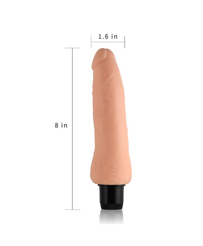 Wibrator realistyczny penis z wibracjami 20 cm