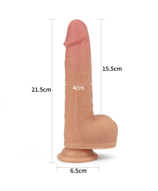 Realistyczne dildo z przyssawką obrotowe 215 cm