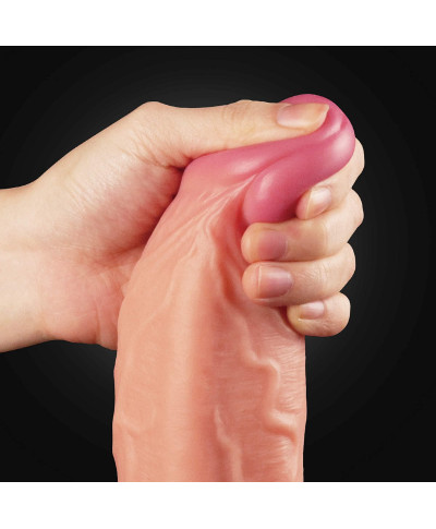 Giętki realistyczny żylasty penis silikonowe dildo