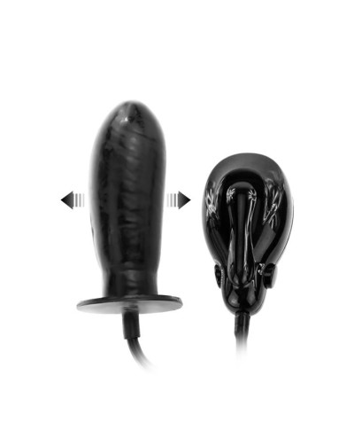 Dildo pompowane realistyczny penis czarny 16cm