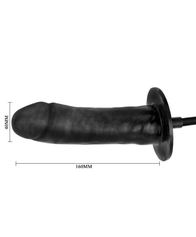 Dildo pompowane realistyczny penis czarny 16cm