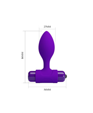 Plug korek analny z wibracjami mała wtyczka 8cm