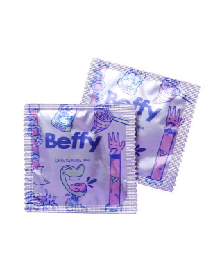 Prezerwatywy-BEFFY ORAL DAM 2 PCS