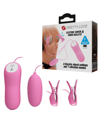 PRETTY LOVE - ELECTRIC SHOCK VIBRO-BULLETS 7 vibration functions 3 electric shock functions