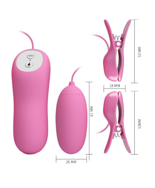 PRETTY LOVE - ELECTRIC SHOCK VIBRO-BULLETS 7 vibration functions 3 electric shock functions