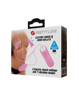 PRETTY LOVE - ELECTRIC SHOCK VIBRO-BULLETS 7 vibration functions 3 electric shock functions