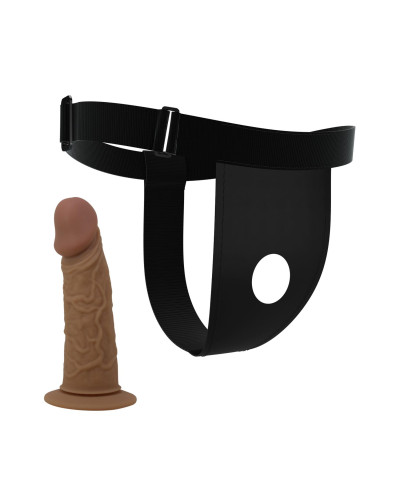 PRETTY LOVE - HARNESS BRIEFS- Houston Strap-On 68 Dildo