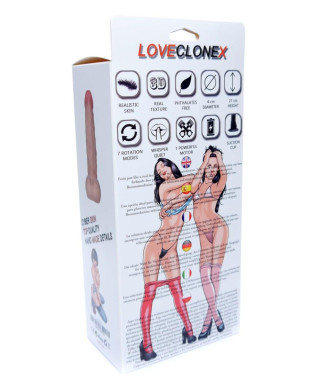 Dildo penis realistyczny rotacja 21cm 7trybów