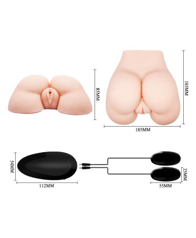 Cipka anal masturbator 2 dziury realistyczna skóra