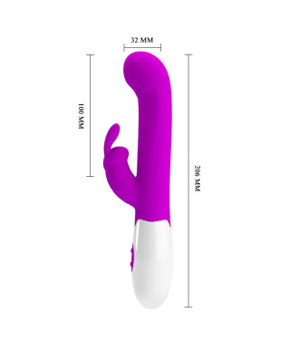 Wielofunkcyjny wibrator króliczek 20 cm 30 trybów