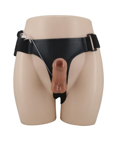 Podwójne dildo wibrator uprząż strapon sex 16cm