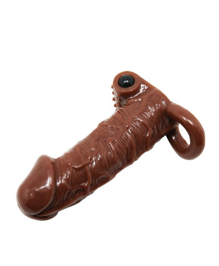 Małe kompaktowe dildo murzyńskie żylaste 15 cm