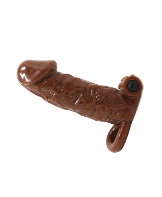 Małe kompaktowe dildo murzyńskie żylaste 15 cm