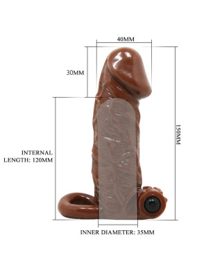 Małe kompaktowe dildo murzyńskie żylaste 15 cm