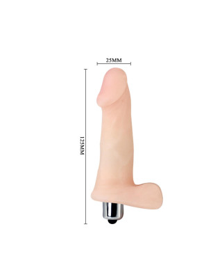 Dildo realistyczny wygląd penis z jądrami 125 cm