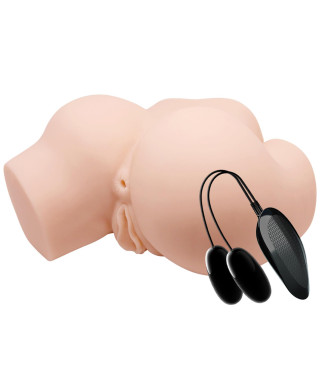 CRAZY BULL- THE REALISTIC Vagina And Anal Vibration Double holes