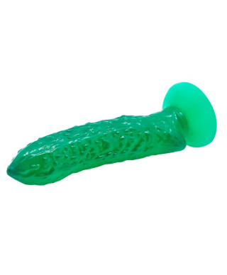 Dildo fikuśny ogórek chropowata tekstura 17 cm