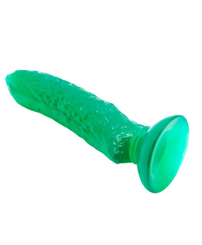 Dildo fikuśny ogórek chropowata tekstura 17 cm