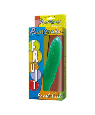 Dildo fikuśny ogórek chropowata tekstura 17 cm