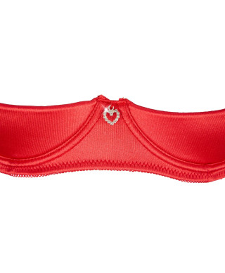 Shelf Bra Set red 75BS