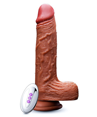 Wibrator podgrzewanie rotacja posuw 21cm 10 trybów