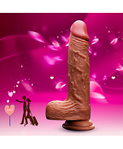 Wibrator podgrzewanie rotacja posuw 21cm 10 trybów