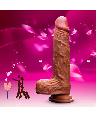 Wibrator podgrzewanie rotacja posuw 21cm 10 trybów