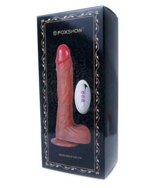 Wibrator podgrzewanie rotacja posuw 21cm 10 trybów