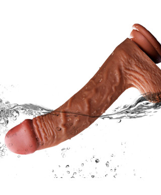 Wibrator podgrzewanie rotacja posuw 21cm 10 trybów