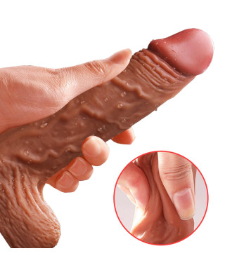 Wibrator podgrzewanie rotacja posuw 21cm 10 trybów