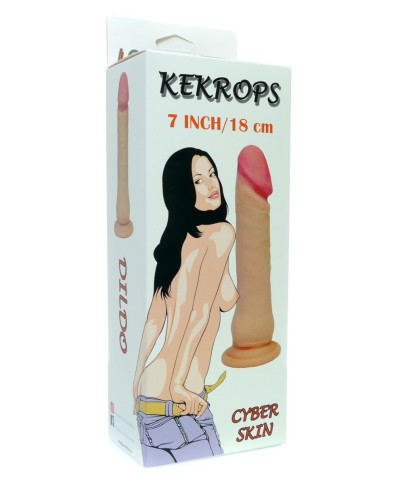 Żylasty realistyczny penis z przyssawką dildo 18cm