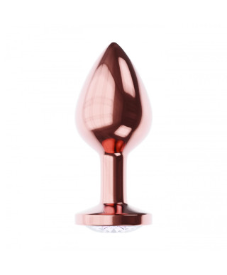 Plug-Butt Plug Diamond Moonstone Shine S Rose Gold