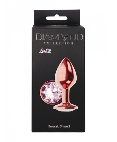 Plug-Butt Plug Diamond Moonstone Shine S Rose Gold
