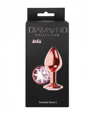 Plug-Butt Plug Diamond Moonstone Shine S Rose Gold