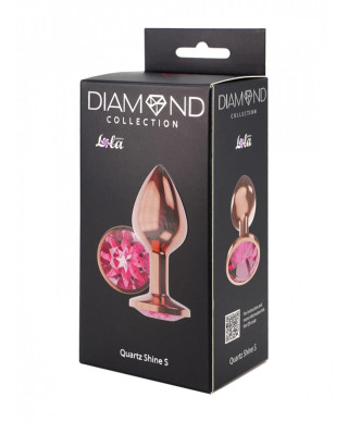 Plug-Butt Plug Diamond Quartz Shine S Rose Gold